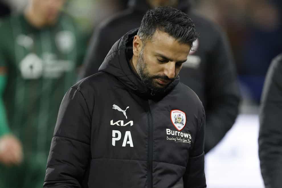 Poya Asbaghi was unable to save Barnsley from the drop (Richard Sellers/PA)