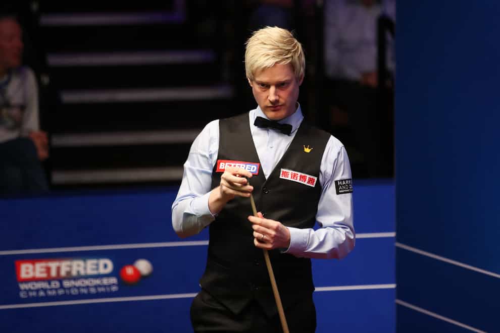 Neil Robertson, the pre-tournament favourite, kept himself in contention (Isaac Parkin/PA)