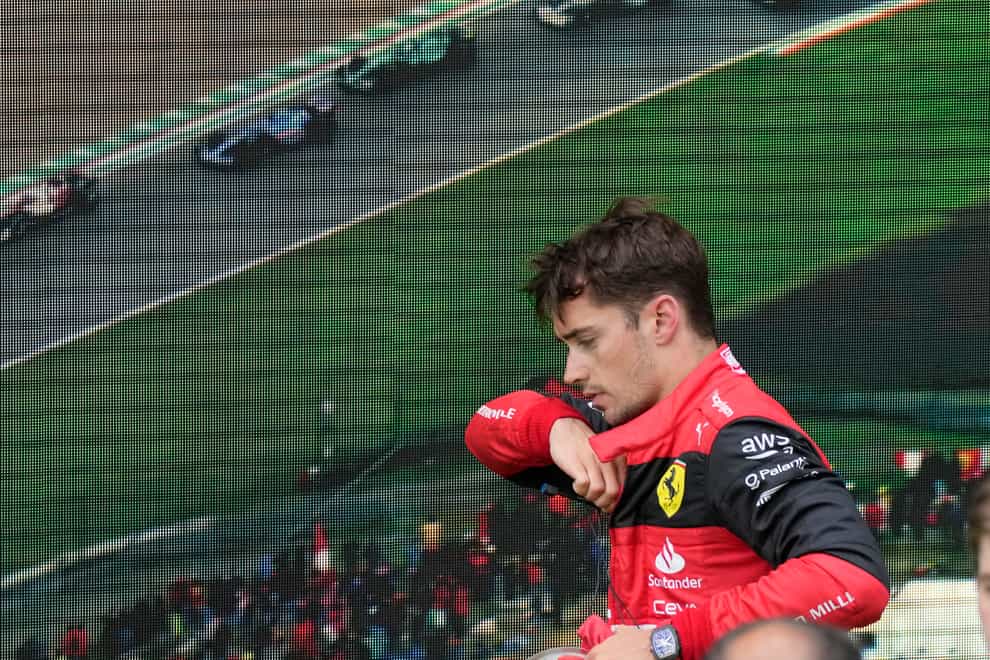Ferrari driver Charles Leclerc (Luca Bruno/AP)