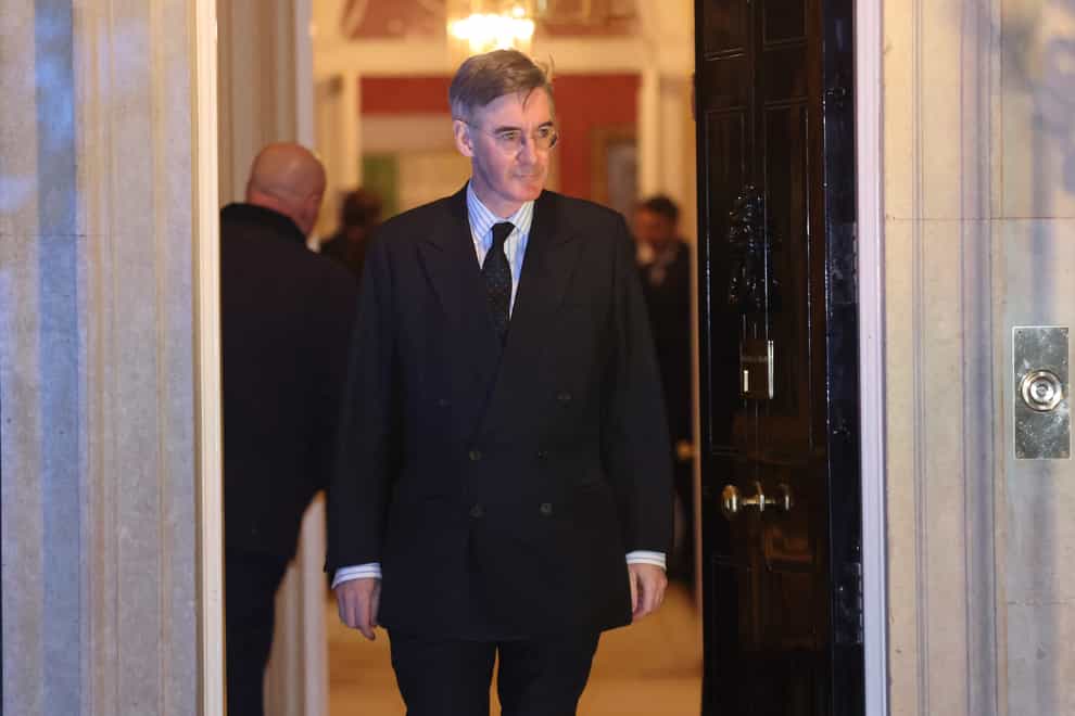 Minister for Brexit Opportunities Jacob Rees-Mogg leaving Downing Street, London, following a Cabinet meeting (PA)