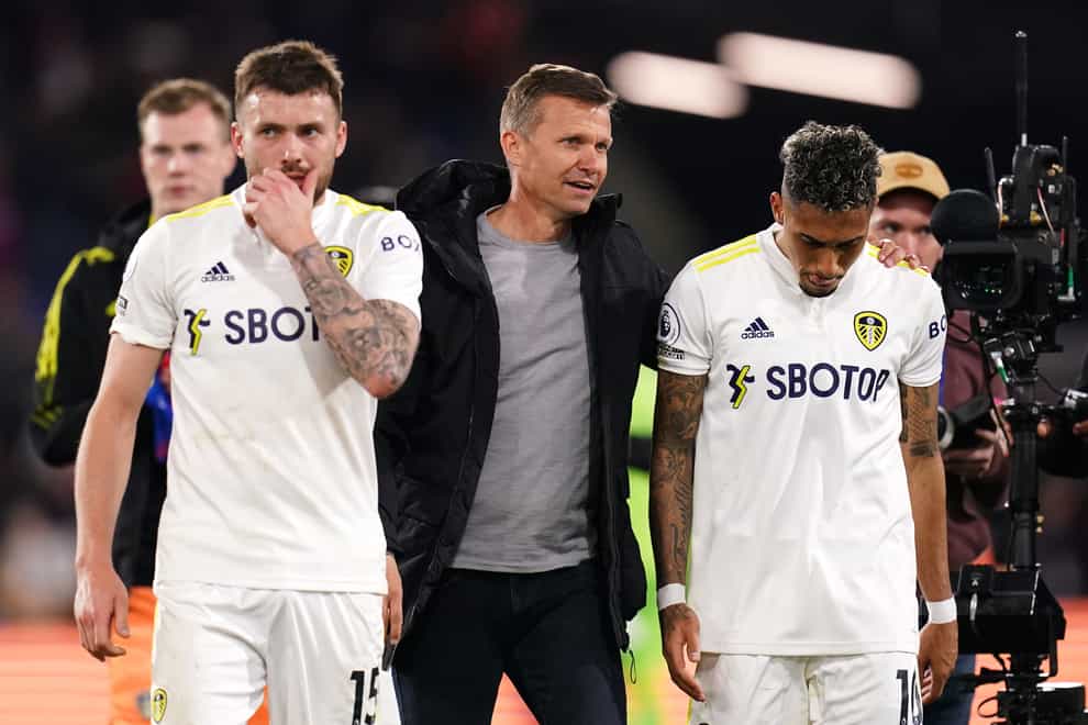 Jesse Marsch was pleased with the point his Leeds players earned at Crystal Palace (John Walton/PA)