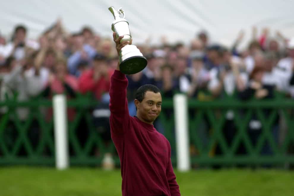 The previous attendance record for the Open was 239,000, set when Tiger Woods won at St Andrews in 2000 (Ben Curtis/PA)