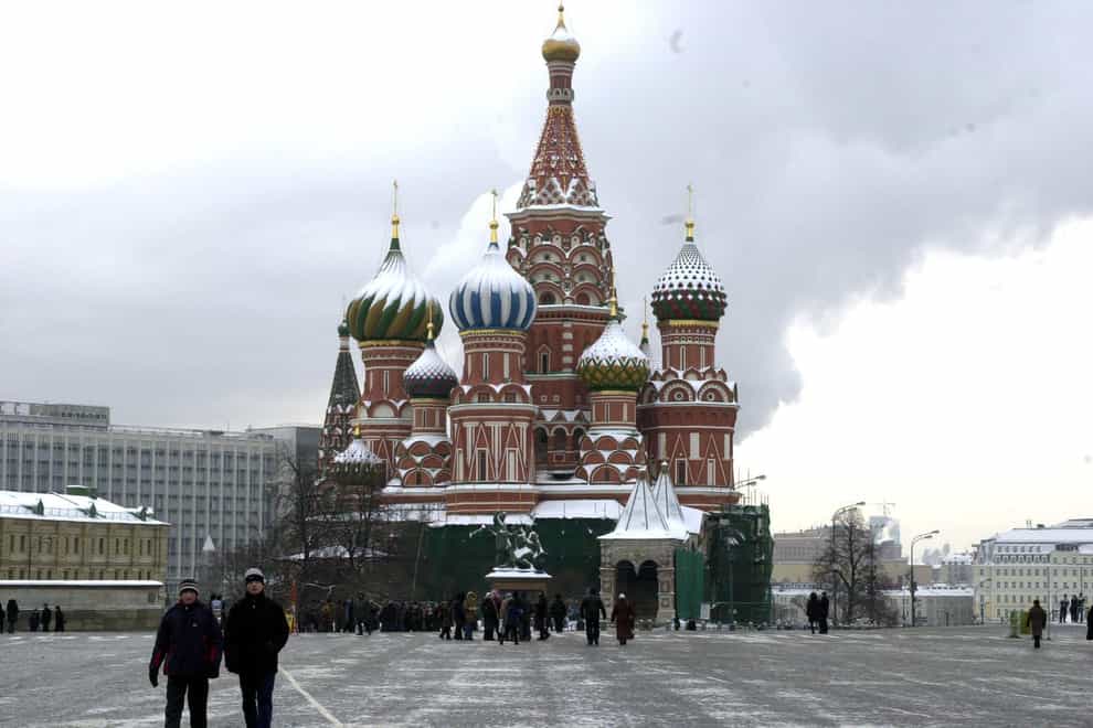 St Basil’s Cathedral, in Moscow’s Red Square (Ian NIcholson/PA)