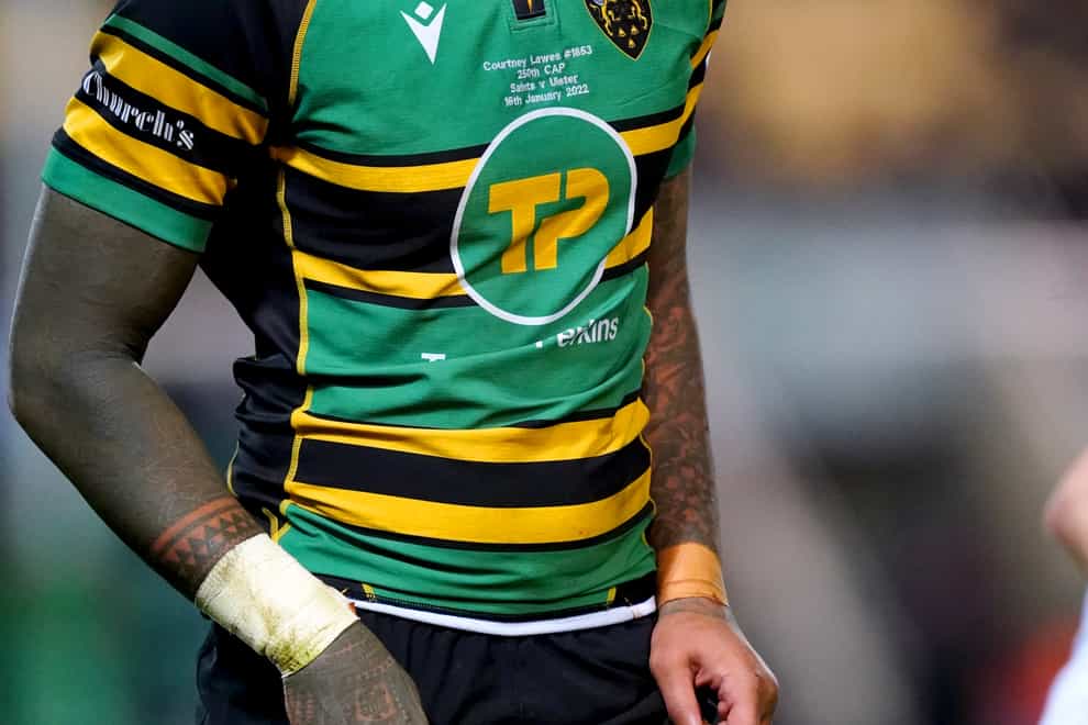 Northampton flanker Courtney Lawes is recovering from a nasty injury to his left hand (David Davies/PA)