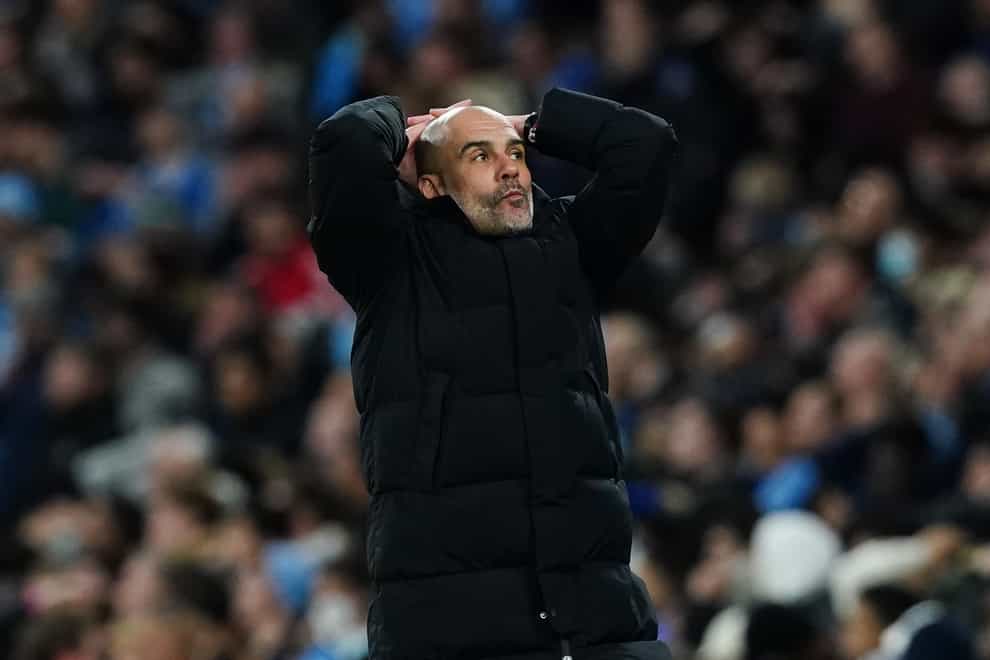 Manchester City manager Pep Guardiola was happy despite the frenetic nature of the tie as his side won (Martin Rickett/PA)