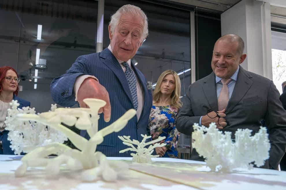 The Prince of Wales with Sir Jony Ive, Chancellor of the Royal College of Art (Arthur Edwards/The Sun)