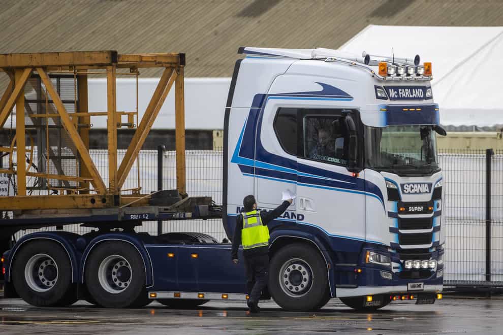 Lorries at Belfast Port. A former top civil servant has heavily criticised the approach taken to Brexit by the UK Government (Liam McBurney/PA)