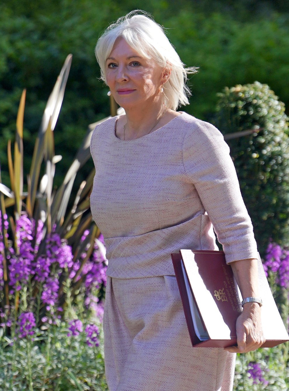 Culture Secretary Nadine Dorries arriving in Downing Street, London, for a Cabinet meeting. Picture date: Tuesday April 26, 2022.