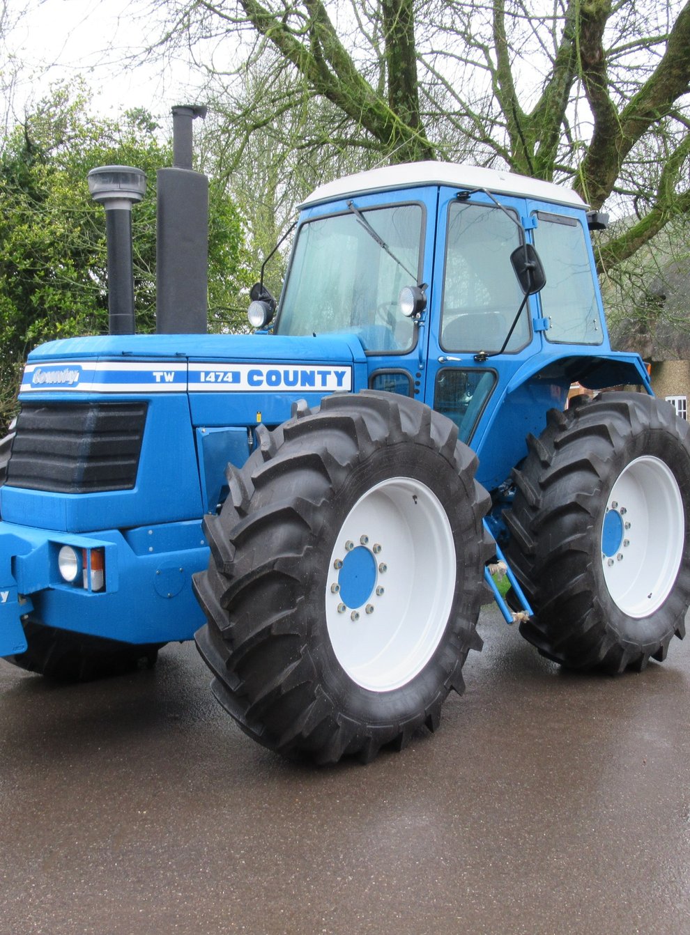 The 1982 County 1474 ‘Short Nose’ tractor was sold at auction for £214,400 (Cheffins/PA)