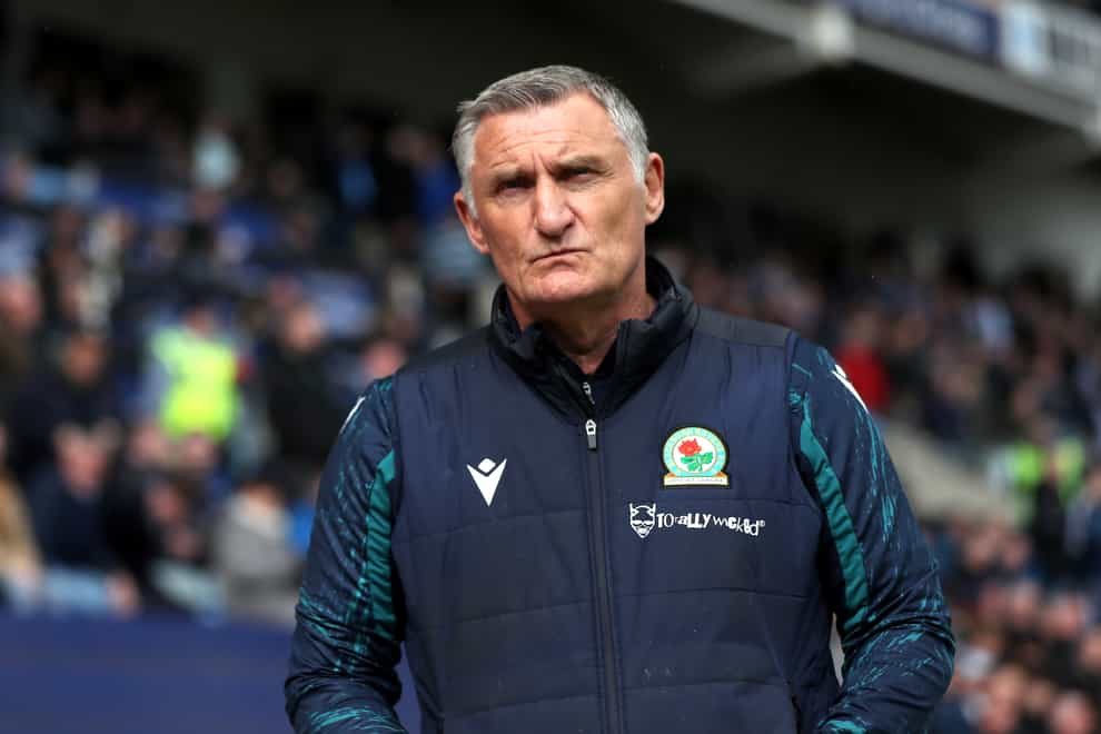 Blackburn Rovers manager Tony Mowbray could be set to end his spell in charge at Ewood Park (Bradley Collyer/PA)