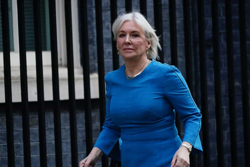 File photo dated 23/3/2022 of Culture Secretary Nadine Dorries who has accused commentators of mocking her dyslexia after she muddled her words in a video posted on social media by a Conservative MP. In a TikTok video, Nadine Dorries is heard talking about people being able to “downstream” – rather than download – films online, and refers to tennis courts as “pitches”. Issue date: Saturday April 23, 2022.