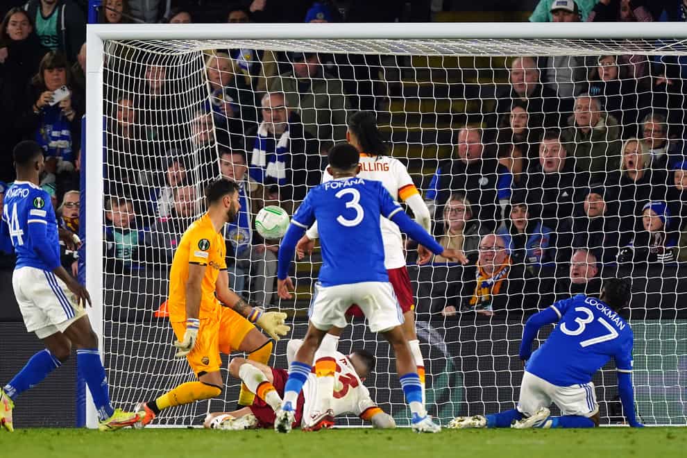 Leicester scored a second-half equaliser to draw against Roma (Mike Egerton/PA)