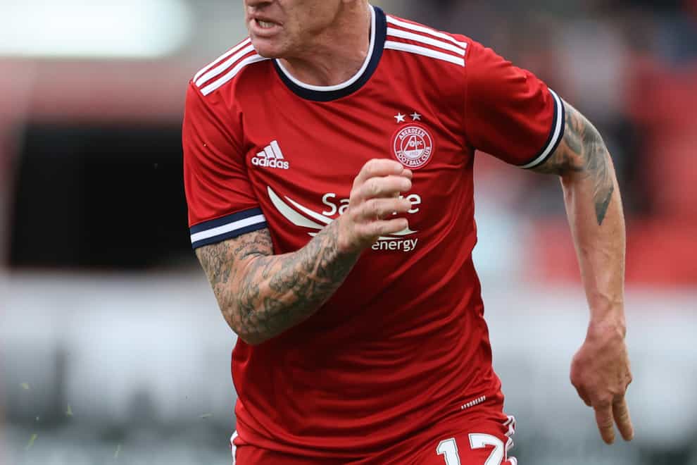 Jonny Hayes is looking to get Aberdeen back to winning ways against Dundee (Steve Welsh/PA)