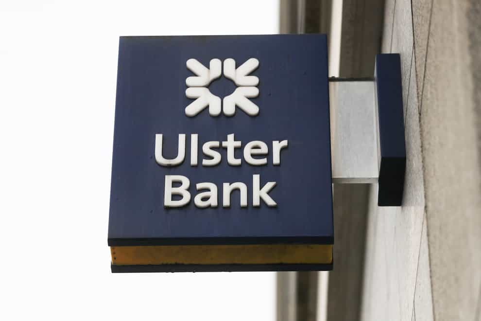 A sign outside the Ulster Bank headquarters in Dublin (Brian Lawless/PA)