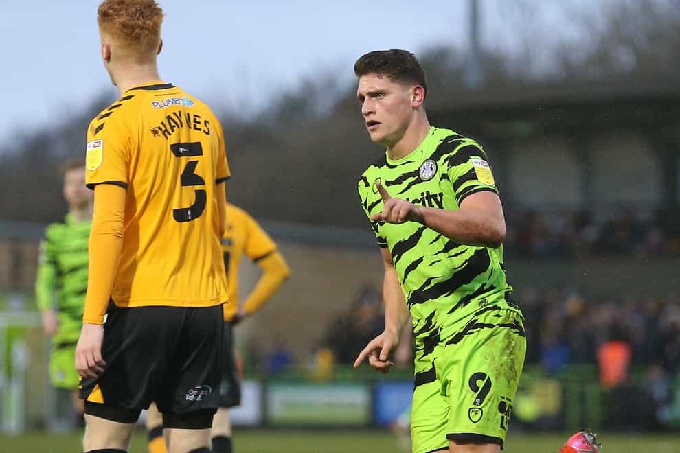 Matty Stevens is the only injury absence for Forest Green ahead of their game with Harrogate (Nigel French/PA)