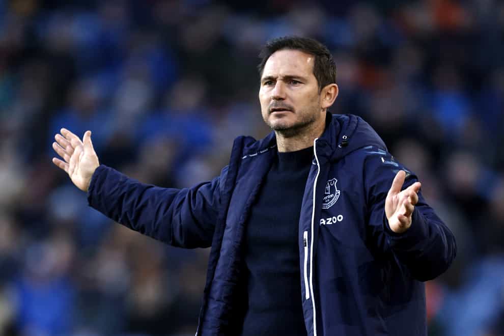 Everton manager Frank Lampard insists he is committed to the relegation-threatened club (Richard Sellers/PA)