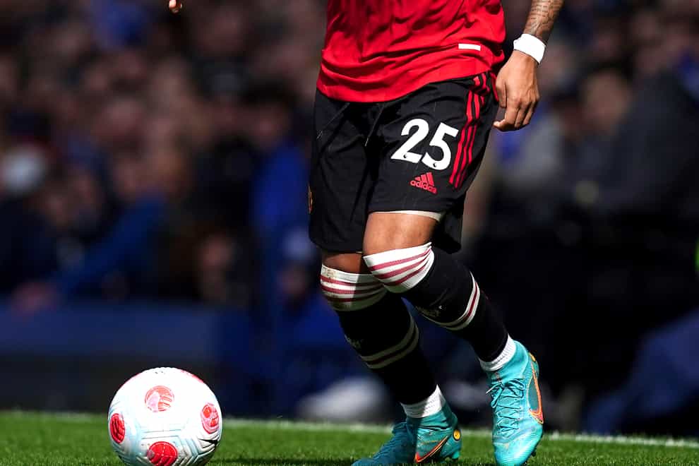 Manchester United’s Jadon Sancho is suffering from tonsillitis (Martin Rickett/PA)
