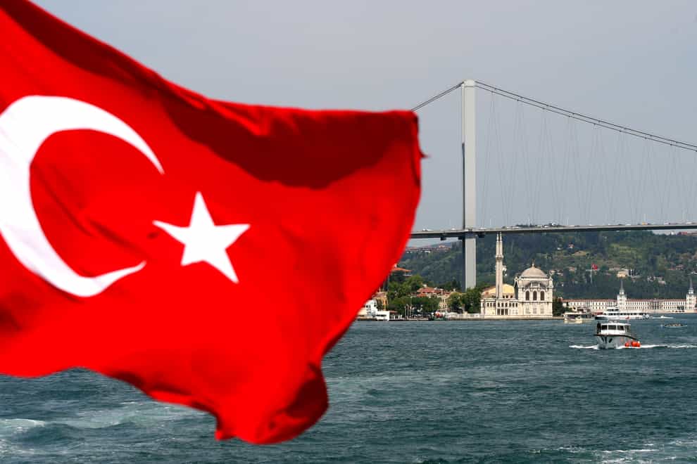 A bridge spans the Bosphorus Strait in Istanbul (Anthony Devlin/PA)