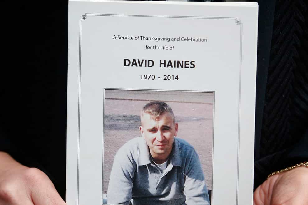David Haines was killed in 2014 (Danny Lawson/PA)