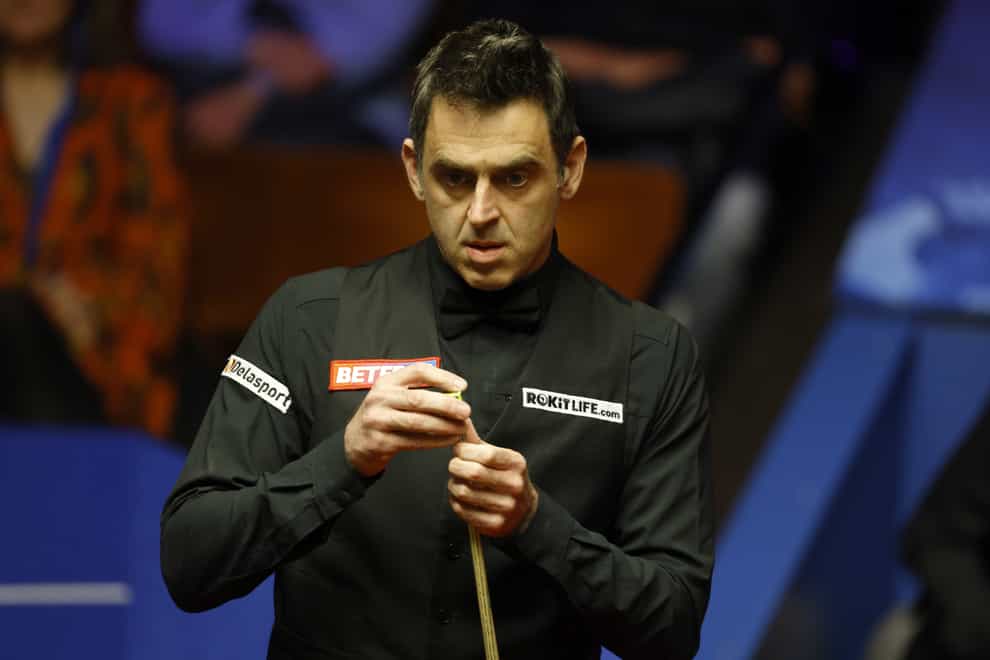 Ronnie O’Sullivan is closing in on his eighth Crucible final (Richard Sellers/PA)