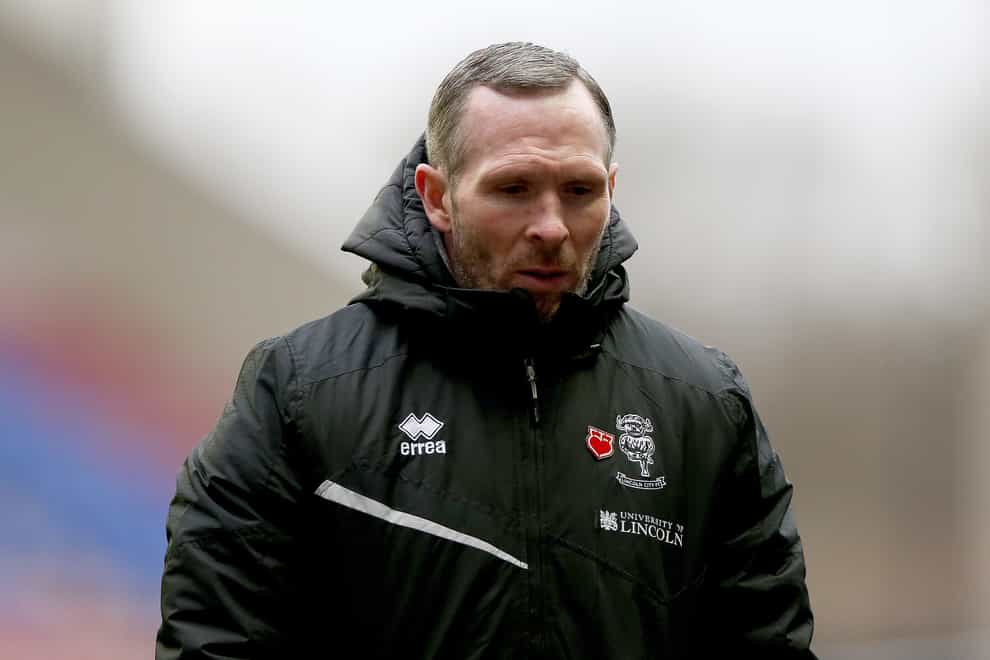 Michael Appleton’s Lincoln side came from behind to win (Tim Markland/PA)