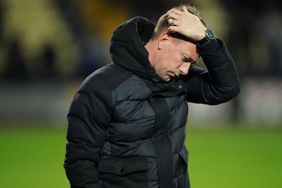 Notts County boss Ian Burchnall saw his side lose 3-1 to Aldershot (Mike Egerton/PA)