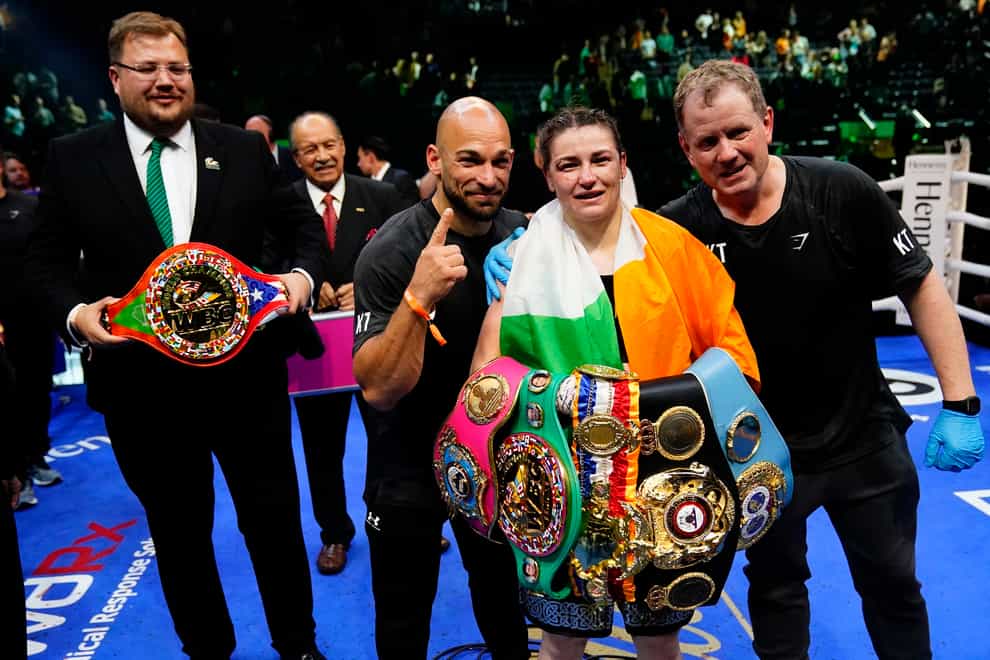 Katie Taylor would relish a rematch against Amanda Serrano after prevailing by a wafer-thin split decision in an engrossing contest at Madison Square Garden in New York (Frank Franklin II/AP/PA)