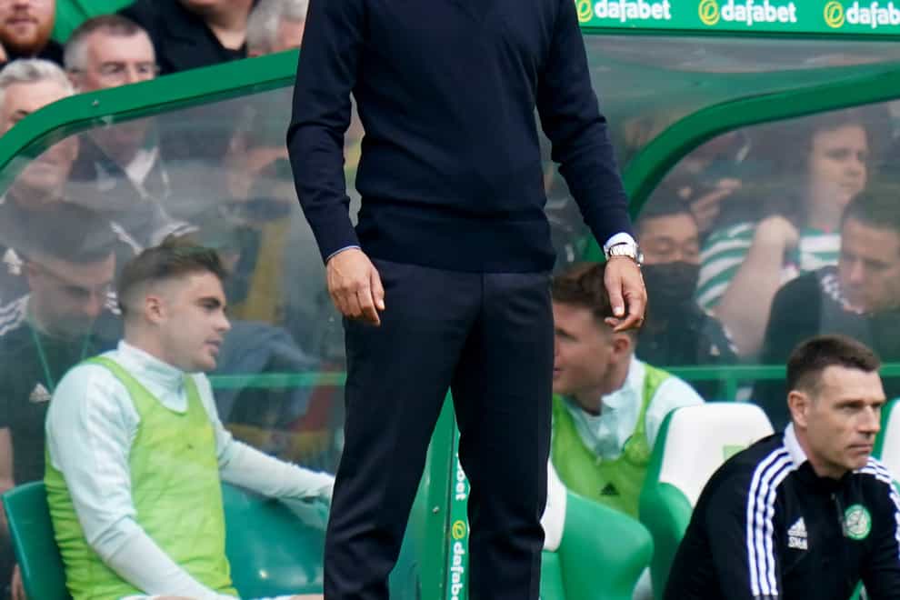 Rangers boss Giovanni van Bronckhorst feels title pain of Celtic draw (Jane Barlow/PA)