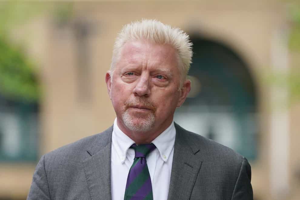 Boris Becker was sentenced to two-and-a-half years in jail at Southwark Crown Court (Kirsty O’Connor/PA)