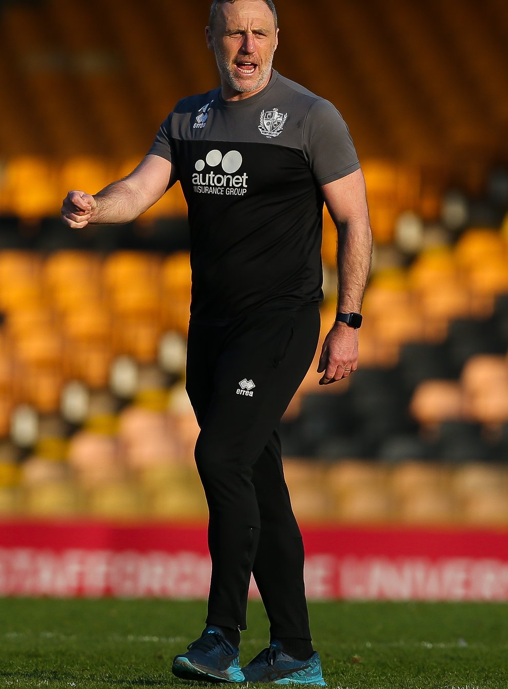 Andy Crosby’s Port Vale lost at home to Newport (Barrington Coombs/PA)