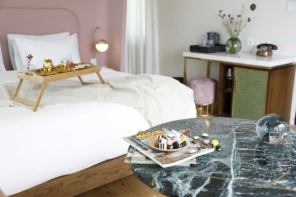 A room at Gatsby, Athens’ newest hotel promising something altogether very different to the standard fare (Gatsby/PA)
