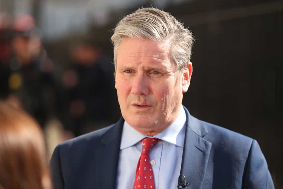 Sir Keir Starmer said the ‘beergate’ event involved people stopping work to eat and drink, and then carrying on with their work (James Manning/PA)