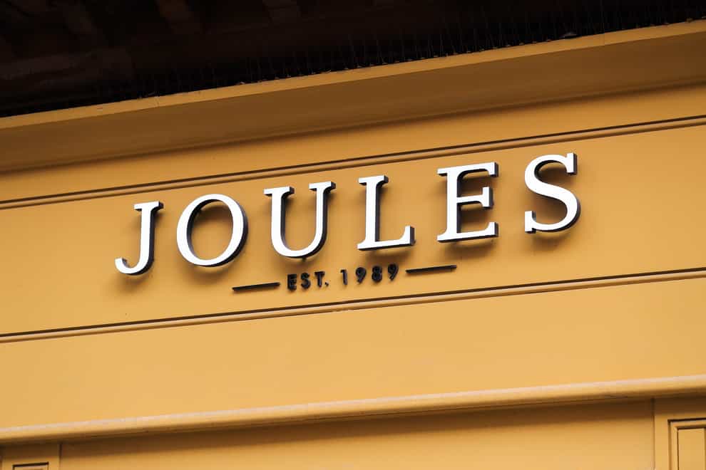 Joules saw shares plunge after it said its boss will leave and warned over profits (Mike Egerton/PA)