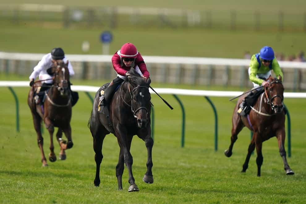Eydon, here ridden by David Egan winning the bet365 Feilden Stakes at Newmarket, could run in either the French or Cazoo Derby next (Tim Goode/PA)