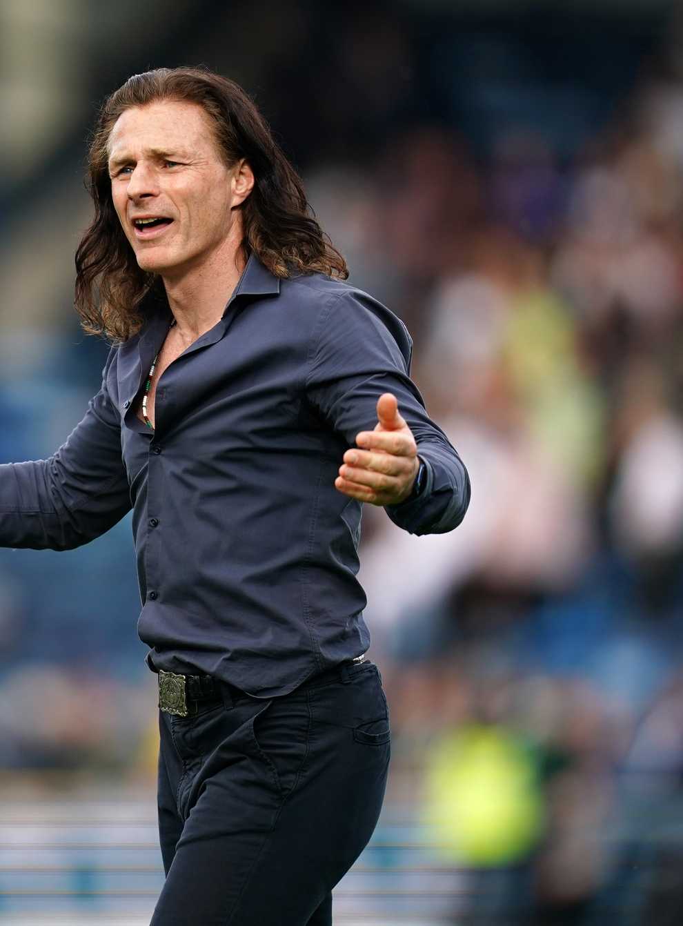 Gareth Ainsworth is gearing up for Wycombe’s play-off semi-final with MK Dons (John Walton/PA).