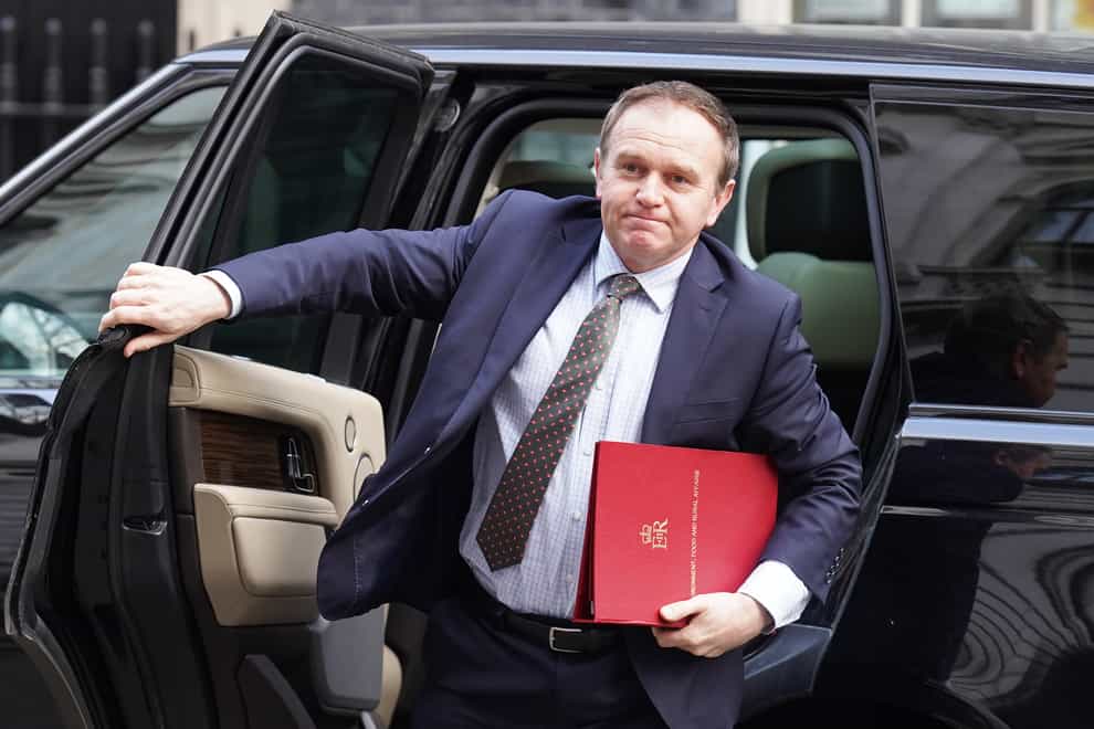 Environment Secretary George Eustice has faced criticism after suggesting people buy value brands to help with the cost-of-living crisis (Stefan Rousseau/PA)