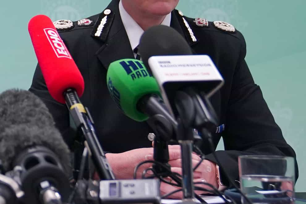 Merseyside Police Chief Constable Serena Kennedy has defended her force after claims by local Police and Crime Commissioner Emily Spurrell that it is institutionally racist (Peter Byrne/PA)