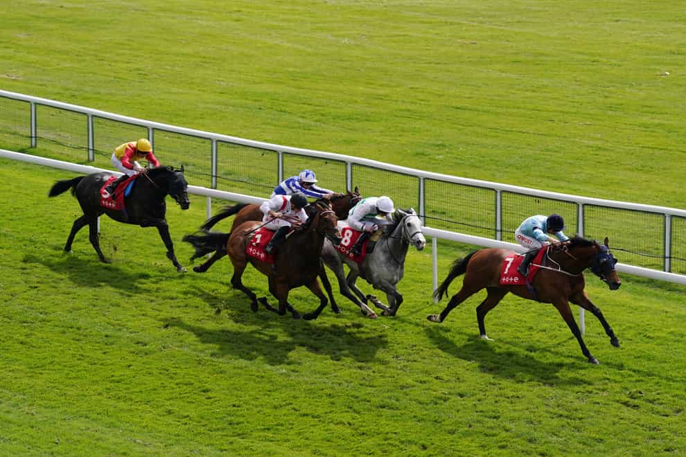 Hamish (centre, black cap) during the Ormonde Stakes at Chester (Tim Goode/PA)