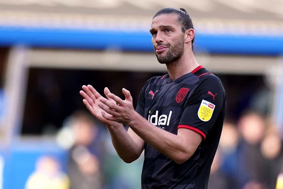Andy Carroll will play his last game for West Brom (Jacob King/PA)