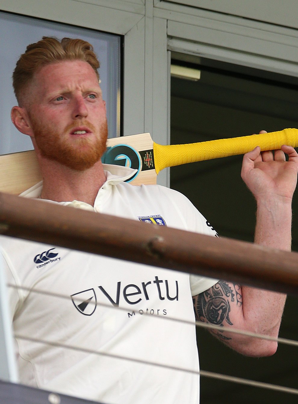 New England captain Ben Stokes was on Durham duty at Worcester but had to settle for a watching brief from the dressing-room balcony (Nigel French/PA)