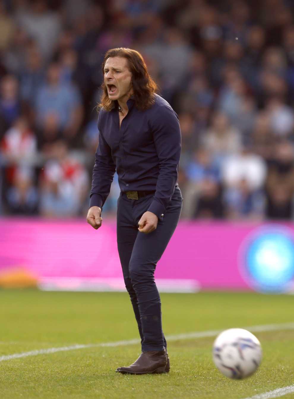Wycombe manager Gareth Ainsworth saw his side beat MK Dons 2-0 (Steven Paston/PA)