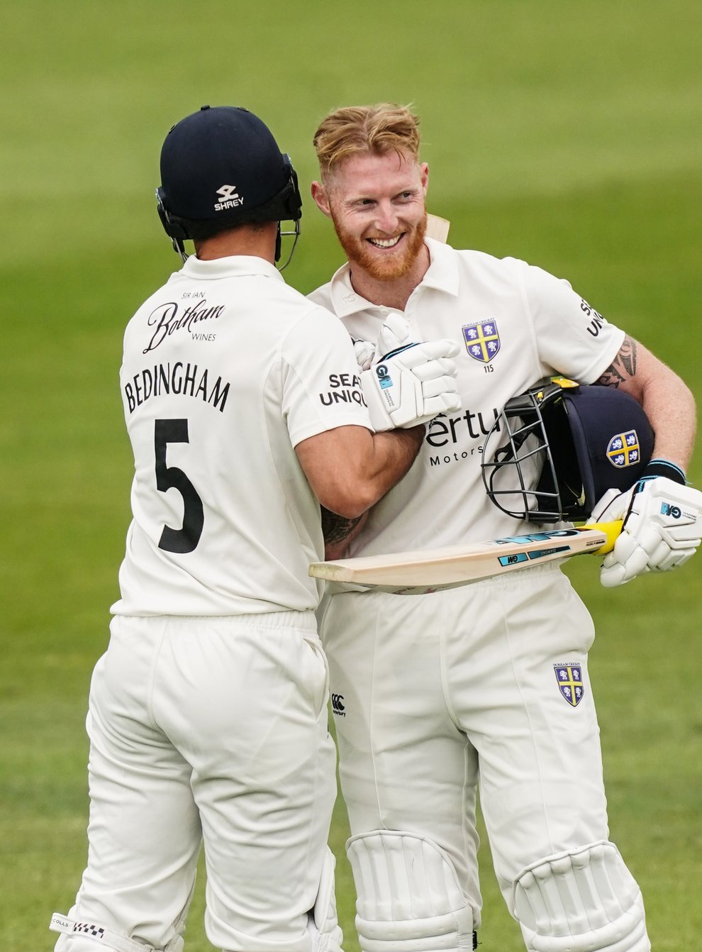 Ben Stokes, right, smashed Durham’s fastest first-class hundred (David Davies/PA)