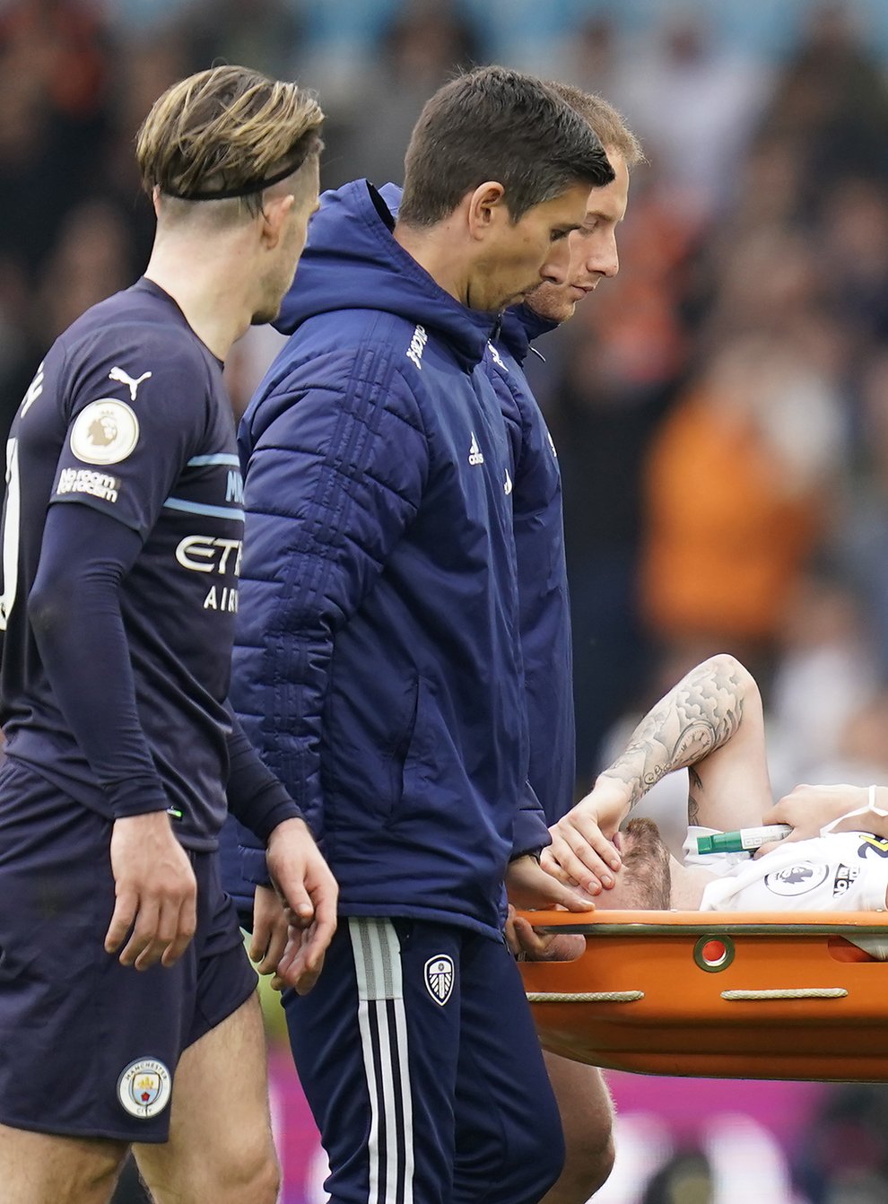 Stuart Dallas has had successful surgery after breaking his leg in Leeds’ home defeat to Manchester City last week (Danny Lawson/PA)