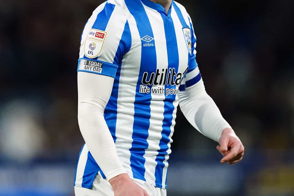 Lewis O’Brien has been ruled out of Huddersfield’s final game of the regular season (Martin Rickett/PA)