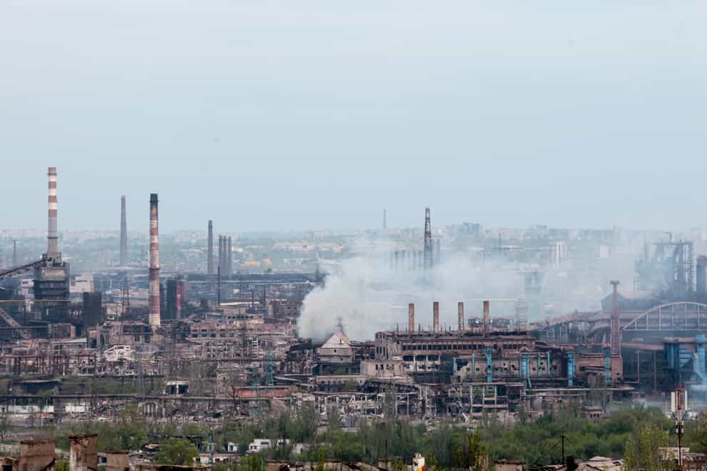 The Azovstal plant in Mariupol (AP)
