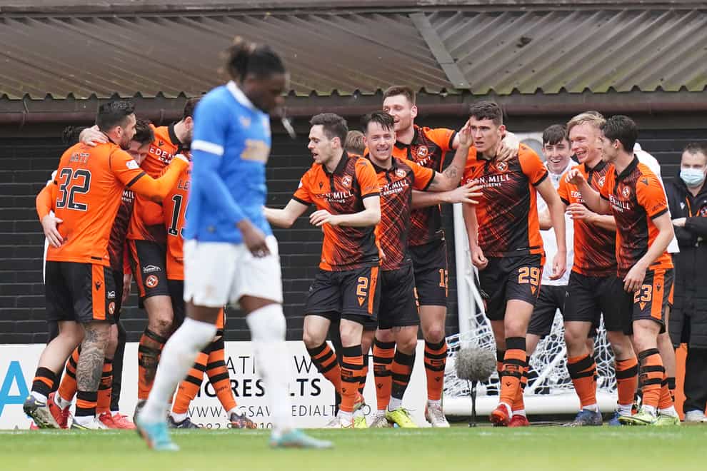 Dundee United have taken four points off Rangers so far (Jane Barlow/PA)
