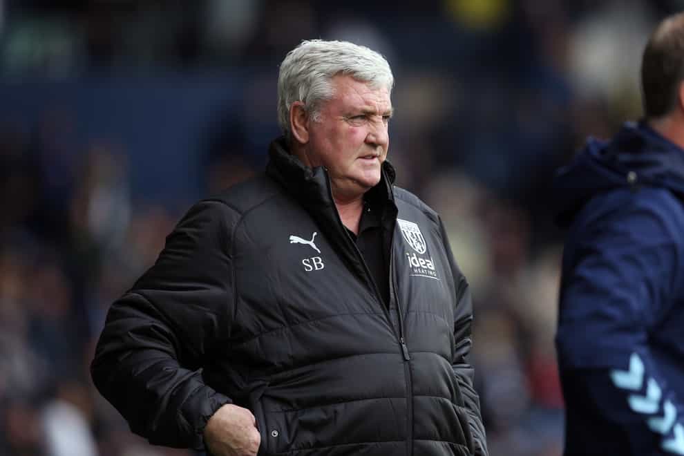 Steve Bruce knows he has work to do at West Brom (Barrington Coombs/PA)