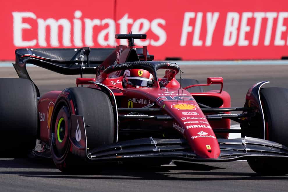 Charles Leclerc claimed pole for Ferrari (Wilfredo Lee/AP)