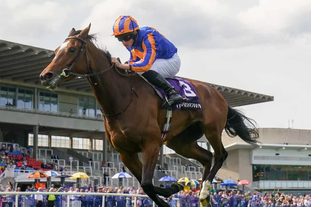 History and Ryan Moore in action at Leopardstown (Brian Lawless/PA)