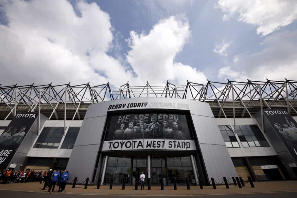 Derby remain in administration as talks over Pride Park continue (Richard Sellers/PA)
